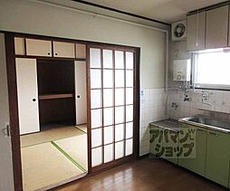 京都地下鉄東西線 東野駅 徒歩25分の賃貸マンション 1階2DKのリビング/ダイニング