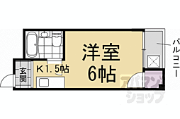 ハイツすぎさ ワンルームの間取図画像