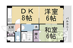 リーレット31 2階2DKの間取り