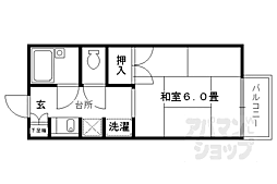 仙光ハイムＡ 1階1Kの間取り