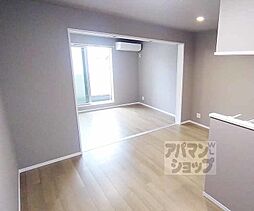 京都地下鉄東西線 椥辻駅 徒歩8分の賃貸アパート 3階1LDKのリビング/ダイニング