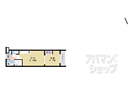 仮称）ＣＵＯＲＥ城陽 406 3階1DKの間取り