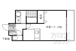 レジデンス宗園 1階1Kの間取り