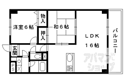 ＣＡＳＡ　ＶＥＲＤＥ 2階2LDKの間取り