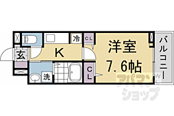 フリージア 306 3階1Kの間取り