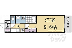 フリージア 305 3階1Kの間取り