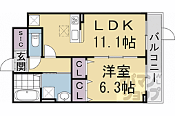 和幸館 1階1LDKの間取り