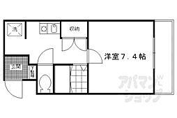 エスポワール松田 1階1Kの間取り