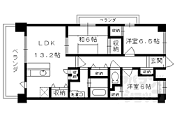 グランＫ’ｓ−ジオ 101 1階3LDKの間取り