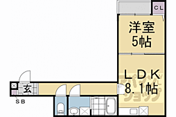 ＣＡＳＡ　ＷＯＯＤ　東伊達 3階1LDKの間取り