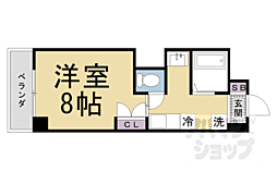 カシオペア 3階1Kの間取り