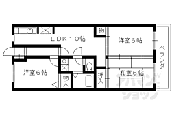 グリーンサム壱番館 1505 5階3LDKの間取り