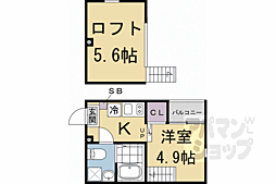 ハーモニーテラス豊後橋町Ａ 2階ワンルームの間取り