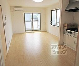 京都地下鉄東西線 椥辻駅 徒歩18分の賃貸アパート 1階2LDKのリビング/ダイニング