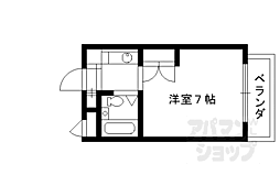 フォンティーヌ 305 3階1Kの間取り