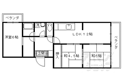 シャルム醍醐 30F 3階3LDKの間取り