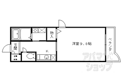 JR東海道・山陽本線 長岡京駅 徒歩2分の賃貸マンション 3階1Kの間取り