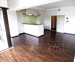 京都地下鉄東西線 椥辻駅 徒歩8分の賃貸マンション 3階2LDKのリビング/ダイニング