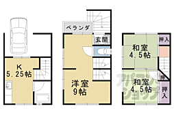 京阪京津線 追分駅 徒歩18分の賃貸一戸建て