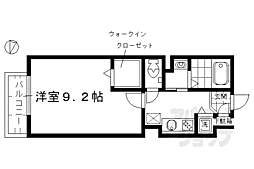 シエスタ参番館 1階1Kの間取り