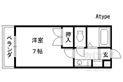 ハイム桃山 1Kの間取図画像