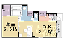 ParkSideケヤキ 1LDKの間取図画像