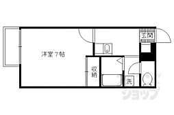 レオパレス伏水向島 1Kの間取図画像
