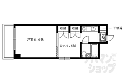 コーポ藤井 1DKの間取図画像