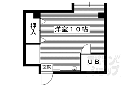 コスモプラザ 1Kの間取図画像
