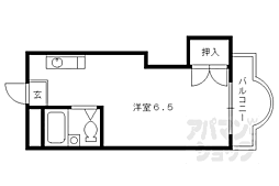 サン・アヴェニュー墨染 1Kの間取図画像