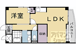 メゾン・パサージュ 1LDKの間取図画像