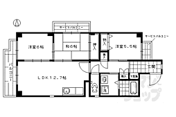オリュザ西大手 3LDKの間取図画像