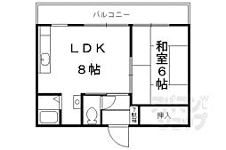 ふぁみーるりら 1LDKの間取図画像