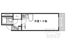 ジョイフル宇治 ワンルームの間取図画像