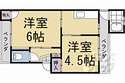 三幸マンション 2Kの間取図画像