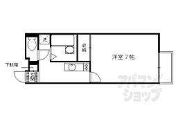 レオネクストステュディオ 1Kの間取図画像