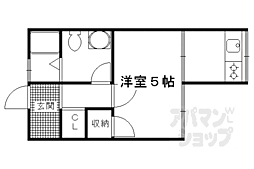 誠マンション 1Kの間取図画像