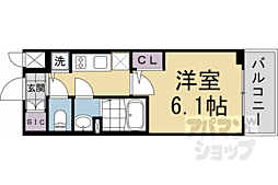 ベラジオレガシー葛野大路八条 1Kの間取図画像