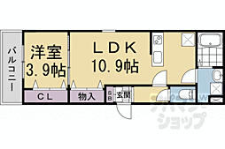 ジーメゾン向島ヴェリタ 1LDKの間取図画像