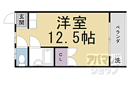 ヴィーヴル藤の森 ワンルームの間取図画像