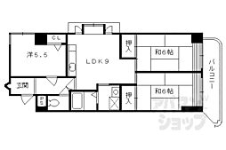 グレース・ダイン 3DKの間取図画像