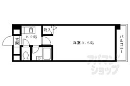 メゾン・チェリー 1Kの間取図画像