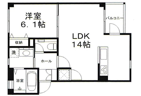 ＯＡ　ＦＬＡＴ車崎 303｜兵庫県姫路市車崎2丁目(賃貸マンション1LDK・3階・44.60㎡)の写真 その2