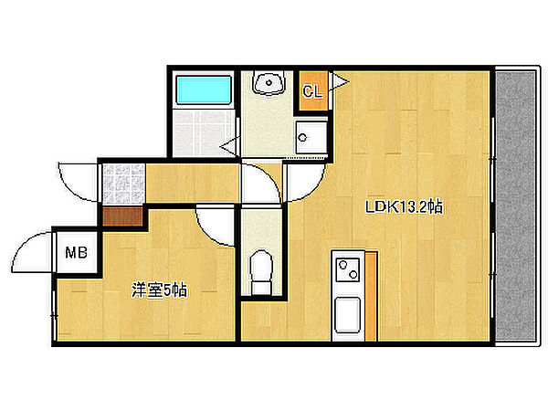 ネオクオーツ幸　弐番館 206｜兵庫県姫路市幸町(賃貸マンション1LDK・2階・36.50㎡)の写真 その2