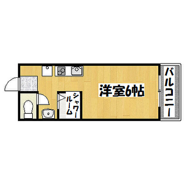 ローズガーデン 407｜兵庫県神戸市垂水区千鳥が丘2丁目(賃貸マンション1K・4階・17.01㎡)の写真 その2