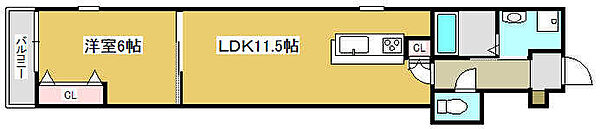 コティ姫路 301｜兵庫県姫路市東延末2丁目(賃貸アパート1LDK・3階・40.29㎡)の写真 その2