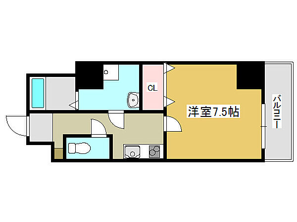 レジデンスＭ姫路 805｜兵庫県姫路市南町(賃貸マンション1K・8階・27.06㎡)の写真 その2