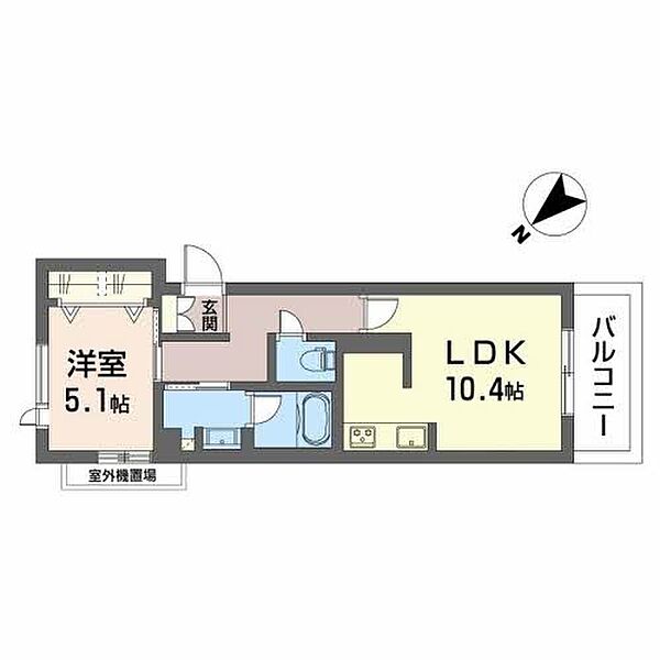 シャーメゾン・コレクト 203｜兵庫県加古川市加古川町溝之口(賃貸アパート1LDK・2階・42.73㎡)の写真 その2