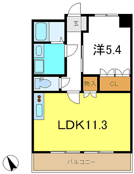 フラワーヒル 203｜兵庫県加東市上滝野(賃貸アパート1LDK・2階・41.06㎡)の写真 その2