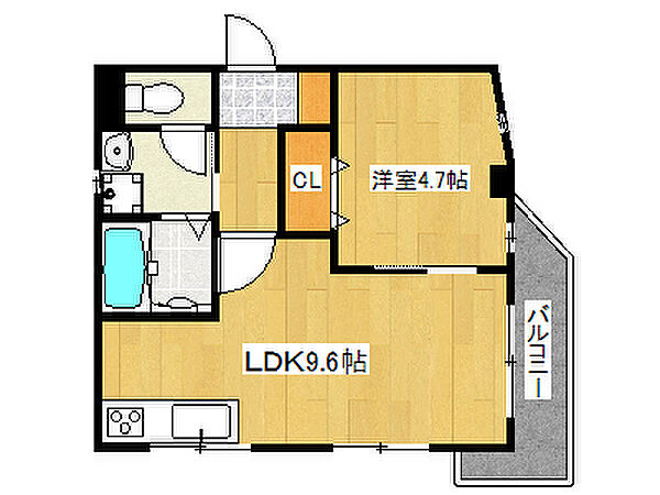 ミヤケンパレスII 201｜兵庫県神戸市灘区鹿ノ下通3丁目(賃貸アパート1LDK・2階・34.73㎡)の写真 その2